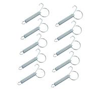 IMIKEYA 10-Piece Multi-Purpose PET Cage Door Spring Hook Set Sturdy Fixed Hook for Pigeon Rabbit Quail and Chicken Cages Easy to Install Feeder Hanger