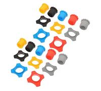 IMIKEYA 10 Sets Wireless Microphone Rubber Bottom Sleeves Handheld Microphone Covers Four-corner Protection Rings Anti-drop Rubber Slip Rings for News Interviews and Conference Rooms