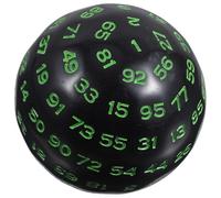 IMIKEYA 100 Sided Acrylic Polyhedral Game Dice for Role-playing Games and Math Teaching Well Balanced and Reusable Small and Light Prop for Party Use