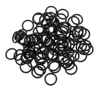 IMIKEYA 100pcs Black Rubber O-rings for Guitar Knob Accessories, Small O Shape Sealing Gasket Rings for Electric Guitar Hardware, Anti-slip Replacement Parts for Musical Instruments