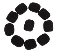 IMIKEYA 100pcs Blowout Mic Sponge Covers for Lapel Headset Microphone Windproof Protection for Vlogging and Live Streaming