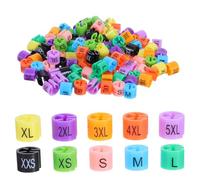 IMIKEYA 100pcs Clothing Markers Kit Color Coding Garment Tags XXS for Efficient Hanger Organization for Retail and Inventory Management