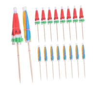 IMIKEYA 100pcs Disposable Tropical Cocktail Picks Mini Umbrella Skewers Watermelon Octagonal Fruit Decoration Sticks Party Drink Garnish Accessories for Easy Cleanup and Festive Flair