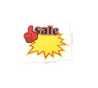 IMIKEYA 100pcs Large Supermarket Retail Price Signs Burst Star Cutouts with Easy Tear Off Design for Pricing Display Stores Markets and Trade Shows