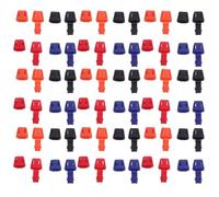 IMIKEYA 100pcs Plastic Boot Shoe String End Tips Cord Locks for Zipper Pulls and Sneakers Square Shape Plastic Cord Clips 1.80x1.80x0.90cm and Maintains Tension for Jackets and Boots