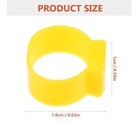 IMIKEYA 100pcs Poultry Leg Bands 16mm Open Clip Leg Rings for Chicken Duck Goose Identification Tags Suitable for Small Birds 1-5 Lbs Random Colors