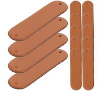 IMIKEYA 100pcs Pu Crochet Blank Tags for Handmade Bags and Purses, Smooth Surface, Easily Sewn Leather Labels for Handicrafts and Quilting Accessories
