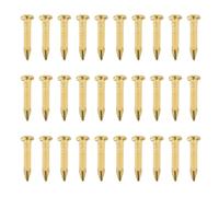 IMIKEYA 100pcs Round Head Copper Nails Strong and Sharp Golden Nails for Work and Hanging Photos Sturdy Copper Furniture