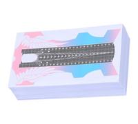 IMIKEYA 100pcs Self-adhesive Long Butterfly Nail Extension Guides Paper Forms Manicure Tools for Acrylic Nail Art Supply and Professional Extension Application