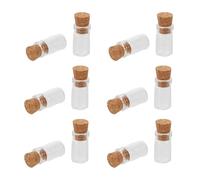 IMIKEYA 100pcs Transparent Mini Glass Vials with Cork Stoppers Small Glass Bottles with Lids for DIY Spell Jars Wedding Decorations Christmas Wishing Bottles Home Storage and Crafting