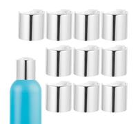 IMIKEYA 10pcs 24mm Lotion Bottle Pressing Caps Silver Plastic Pump Bottle Caps Replacement for Shampoo Emulsion Accessories for Personal Care