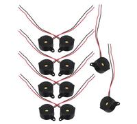 IMIKEYA 10PCS 5V Active Piezoelectric Buzzer 3-24V Continuous Tone Electronic Alarm for Physics Circuits Game Buzzers and Electric Alert Devices