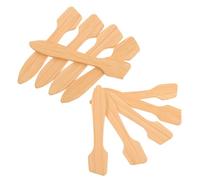 IMIKEYA 10pcs Bamboo Makeup Spatula Set Lightweight Portable Cosmetic Skin Spoon for Cream Mixing and Facial Mask Application Skincare Tool with Sl legant Design