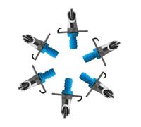 IMIKEYA 10pcs Blue Double Spring Automatic Feeder and Waterer for Rabbits Small Animals Compatible with Wire Cages Easy Assembly for Indoor Rabbit Cages Random Color
