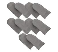 IMIKEYA 10Pcs Carbon Fiber Gaming Finger Sleeves Sweat-Resistant Finger Covers for Mobile Game Protection Breathable for E-Sports and Phone Game Use