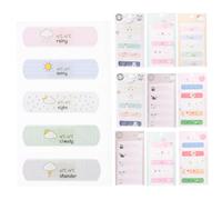 IMIKEYA 10pcs Cartoon Adhesive Bandages for Wound Care, Breathable Small First Aid Patch Set with Cat, Fish, Owl, Sakura and Weather Designs, Plasters for Cuts and Scrapes