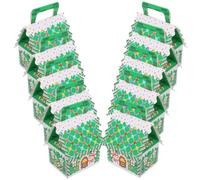 IMIKEYA 10pcs Christmas Paper Treat Boxes with Adorable Design and Pleasant Texture, Sturdy Green Paper Goodie Boxes for Holiday Party Gift Wrapping and Festive Christmas Favour Packaging
