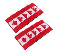 IMIKEYA 10pcs Cute Applique Patches Decorative Flag Patches Applique Repair for Clothes Sew on Embroidery Canadian Flag Cute Sew on Red