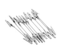 IMIKEYA 10pcs Double-Headed Alligator Clips with Flexible Wire Arms, 4 Inch Iron Memo Holders with Strong Gripping Power and Metallic Finish for Workspace and Tabletop Use