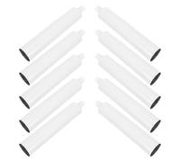 IMIKEYA 10pcs Empty Aluminum Paint Tubes Empty Acrylic Paint Tubes White Lightweight Effortless Opening and Closing for Professional Artists and Students Storing and Customizing Colours