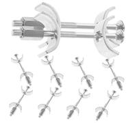 IMIKEYA 10pcs Galvanized Steel Countertop Connector Bolts Kitchen Worktop Joint Fasteners Secure Furniture Part for Stable Benchtop Assembly