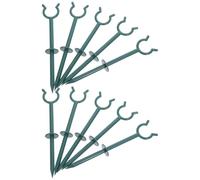 IMIKEYA 10pcs Garden Hose Guide Stakes 3/4 Inch Plastic Hose Support Brackets for Patio Watering Tasks and Backyard Watering Prevent Slippage