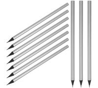 IMIKEYA 10pcs Glossy Silver Carpenter Pencils for Engineering Drawing, Suitable for Lettering and School Use