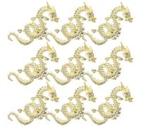 IMIKEYA 10pcs Golden Alloy Dragon Nail Charms for Women Nails Long Time Using for Birthday and Wedding Party Manicure Gems