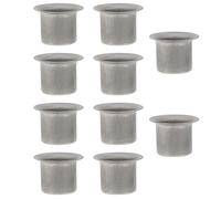 IMIKEYA 10pcs Iron Candle Cups Retro Simple Design Practical DIY Candle Containers Silver for Creating A Beautiful Warm and Romantic Atmosphere at Home