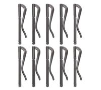 IMIKEYA 10Pcs Metal Money Clip 70Mm Black Nickel - Heavy Duty Spring Clamp for Cash Bills, Compact Wallet Replacement, Style Credit Card Holder