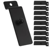 IMIKEYA 10pcs Metal Slatwall Hook Carbon Steel No Drill Installation Exceptional Load Bearing Capacity Black Utility Hooks for Hanging and Organizing in Bedroom Essentials and Tools