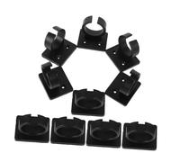 IMIKEYA 10pcs Microphone Clip Clamp Mount for Wall Desk Mic Cable Clips Square Holder Adjustable Bracket for Home Studios