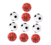 IMIKEYA 10pcs Miniature Sports Balls DIY Landscape Decor for Home Office Bonsai Layout Realistic Basketball Soccer Accessories for Creative Crafts