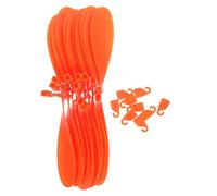 IMIKEYA 10pcs Orange Model Airplane Propeller Blades with Rubber Band System for Glider Model Tiger Helicopter Efficient Fan Design for Enhanced Flight Stability and Extended Gliding