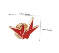 IMIKEYA 10pcs Origami Crane Brooch Elegant Alloy Pin Lapel Accessories for Women Creative Cartoon Badge Pins for Bags and Clothing Versatile Fashion Jewelry for Casual and Formal Wear