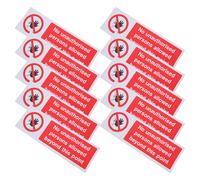 IMIKEYA 10pcs Safety Caution No Enter Warning Stickers Vinyl Labels Rapid Recognition for Indoor and Outdoor Use