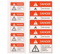 IMIKEYA 10pcs Self-adhesive Warning Stickers Clear Safety Sign Decals with Large Fragile Text for Electric Boxes and Home Use Stick Labels for Moving and Office Safety