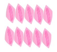 IMIKEYA 10pcs Silicone Fondant Cake Mold for Hamburger Bun Flexible Reusable Chocolate Baking Mold Miniature Bread and Cupcake Moulds for DIY Holiday Party Desserts