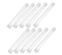 IMIKEYA 10pcs Transparent Thermometer Protective Case Flat Needle Storage Tubes Portable Plastic Organizer for Home Office Transport Safety