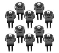 IMIKEYA 10Pcs Vertical Mount Adapter Conversion Head for Smartphone Action Camera with Long Screw and Quarter-Inch Thread Secure and Stable Clamp for Outdoor Sports Travel Black