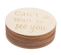 IMIKEYA 11 Pcs Pregnancy Milestones Milestones Nursery Oh for Monthly Disc Weekly Sign Newborn Weekly Cards Wooden