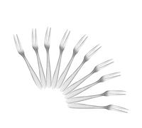 IMIKEYA 12 Pack Fruit Forks 304 Stainless Steel Dessert Forks for Fruit Salad Appetizers and Cakes Small Serving Picks for Home Kitchen Restaurant Hotel Wedding Party Travel