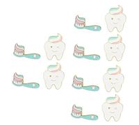 IMIKEYA 12 pcs Creative Toothbrush and Teeth Brooch Pins Cute Enamel Lapel Badges for Hats Backpacks Clothing Accessories Durable Material Fun Fashion Statement for Women Men