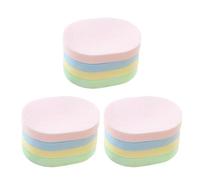 IMIKEYA 12pcs Assorted Colour Face Sponges for Gentle and Breathable Makeup Removal with Simple and Compact Design, for Travelling and Deep Facial Cleansing
