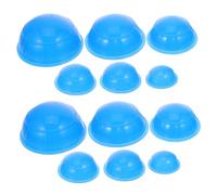 IMIKEYA 12Pcs Blue Silicone Cupping Portable Suction Body Massager for Muscle Relaxation Relief Home Use Family Therapy