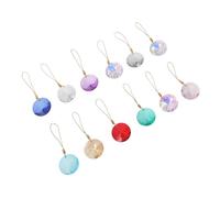IMIKEYA 12pcs Crystal Sun Catcher Ornaments with Floral Design Hanging Prism Decorations for Xmas Tree Wedding Home Window Display Reusable Sparkling Light Reflectors