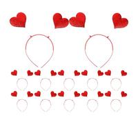 IMIKEYA 12pcs Love Heart Shaped Head Bopper - Valentine's Day Hair Hoop Clasp HeadBand Hair Accessories Dress Up Prop For Valentine Wedding Party