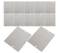 IMIKEYA 12pcs Mica Sheets for Microwave Oven Replacement, Universal Silver Heat Insulation Waveguide Cover Exceptional Insulation and Lightweight Design, Suitable for Microwave and Toaster