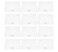 IMIKEYA 12pcs Plastic Fake Nails Display Box for Manicure Tools and Sundries with Lightweight Design, for Workbench Storage and Nail Art Tips Organizer