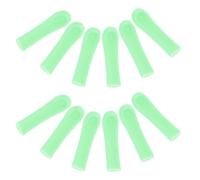 IMIKEYA 12pcs Reusable Silicone Ear Spoon Tips Earwax Removal Accessories Set with Soft Replaceable Sleeves for Adults, Green Ear Cleaner Tool for Safe Wax Extraction